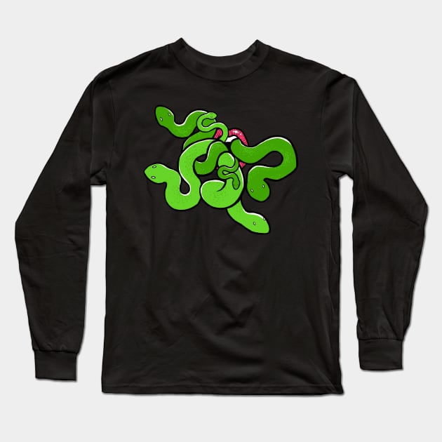 Medusa Mouth Long Sleeve T-Shirt by ElectricUnicorn